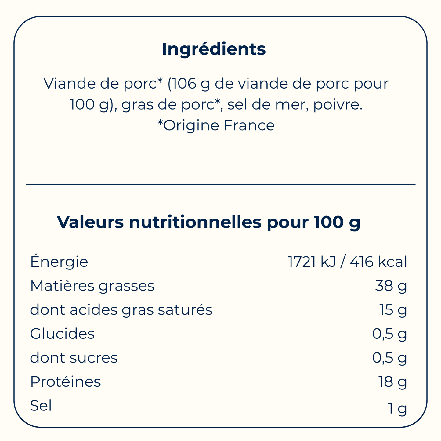 Rillettes de porc à l’ancienne 90 g - Bretagne Biscuits