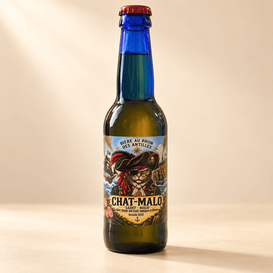 Bière au rhum des Antilles Chat-Malo – 33 cl - Bretagne Biscuits