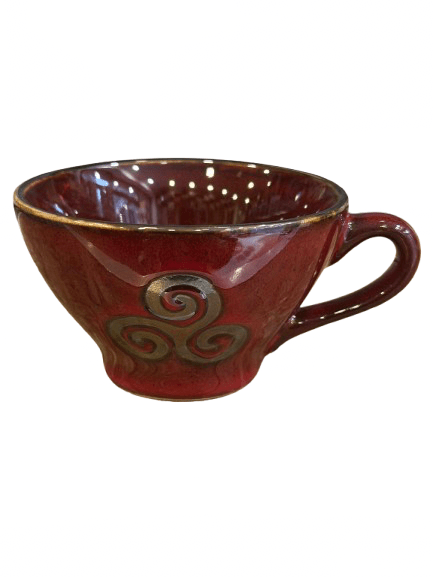 Bolée à anse rouge triskell - Bretagne Biscuits