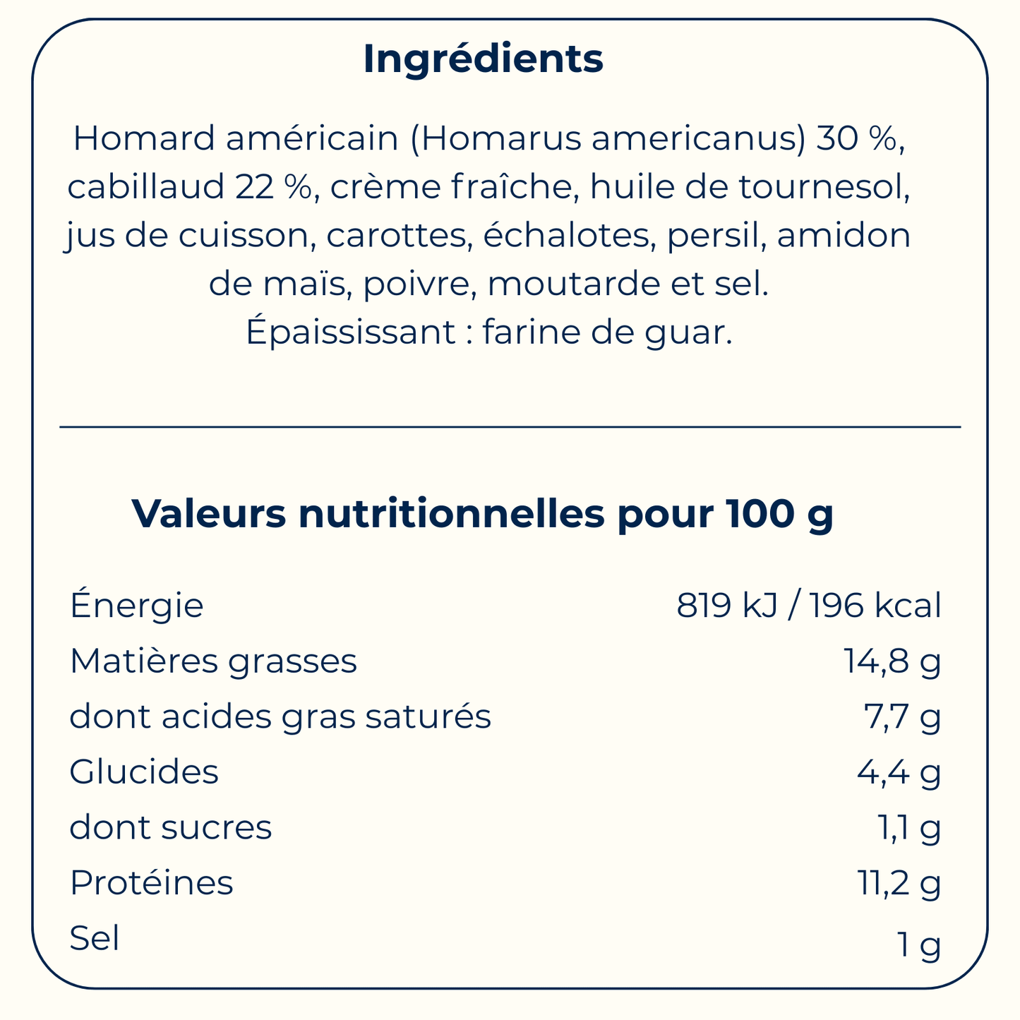 Rillettes de Homard 85 g - Bretagne Biscuits