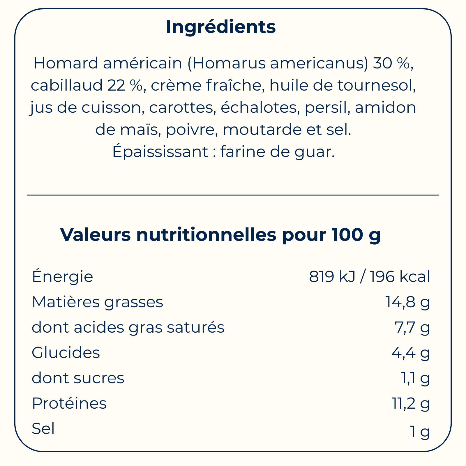 Rillettes de Homard 85 g - Bretagne Biscuits