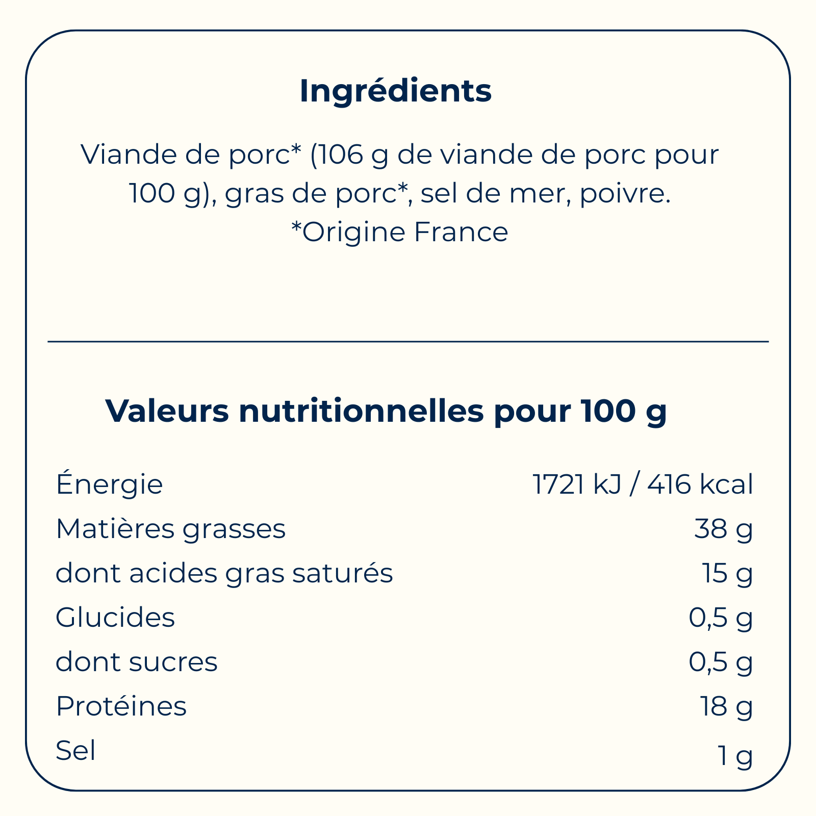 Rillettes de porc à l’ancienne 90 g - Bretagne Biscuits
